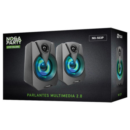 PARLANTE MULTIMEDIA 2.0  NOGA LED NG-503P